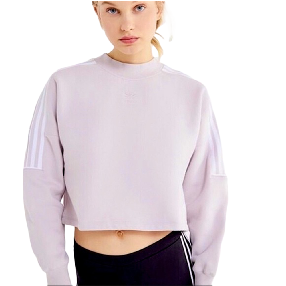 Adidas cropped crewneck clearance sweatshirt