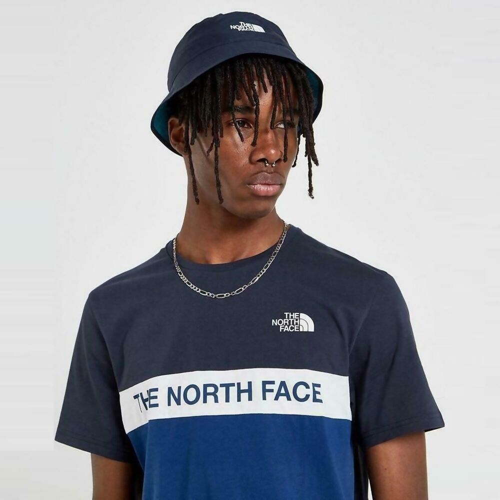 North face colour store block t shirt