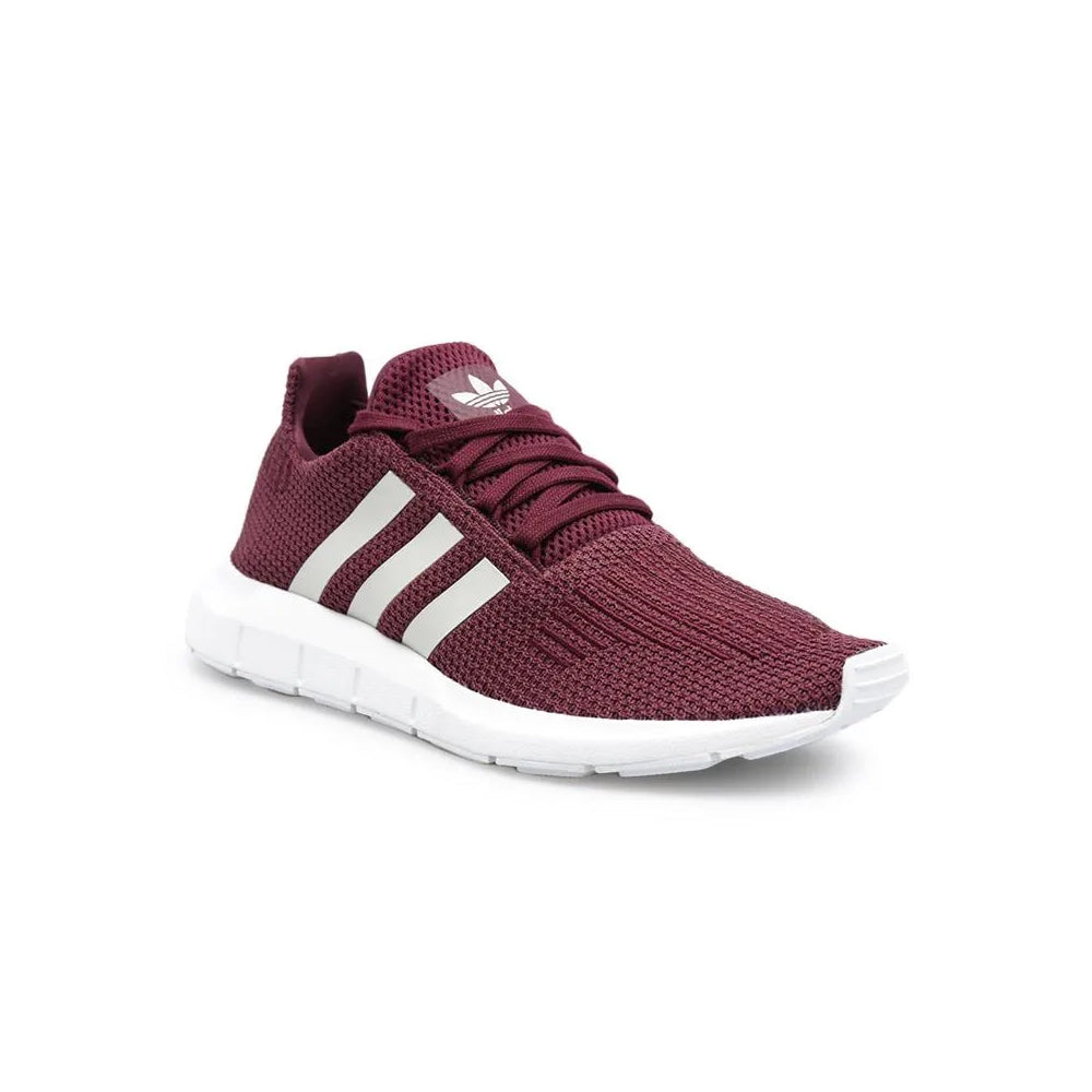 Adidas originals women's swift top run maroon/white