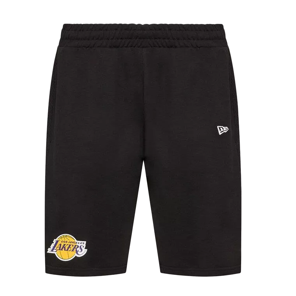 New Era LA Lakers NBA Team Logo Black Shorts LaMarc Sports