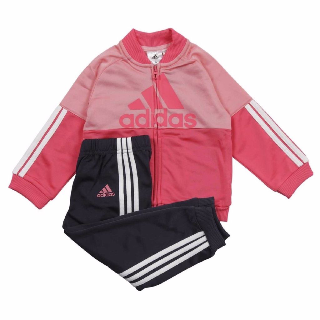 girls red adidas tracksuit