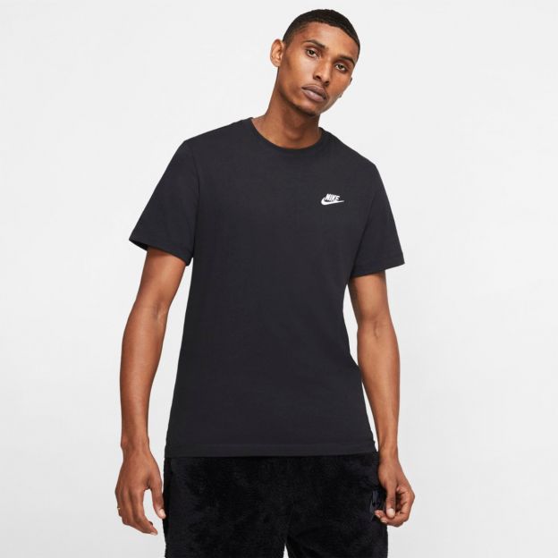 ★Nike★ Sportswear Club T-Shirt M Black FV0376010 FV0376-01 Nike Men's Sportswear Club T-Shirt Black