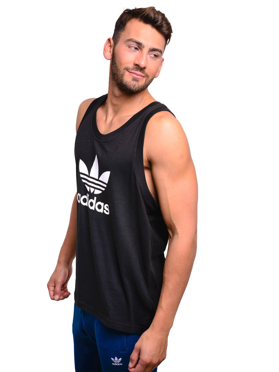 Adidas trefoil muscle tank sales