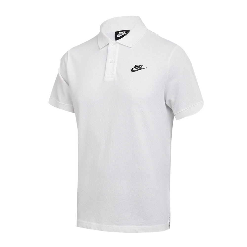 nike white collar t shirt