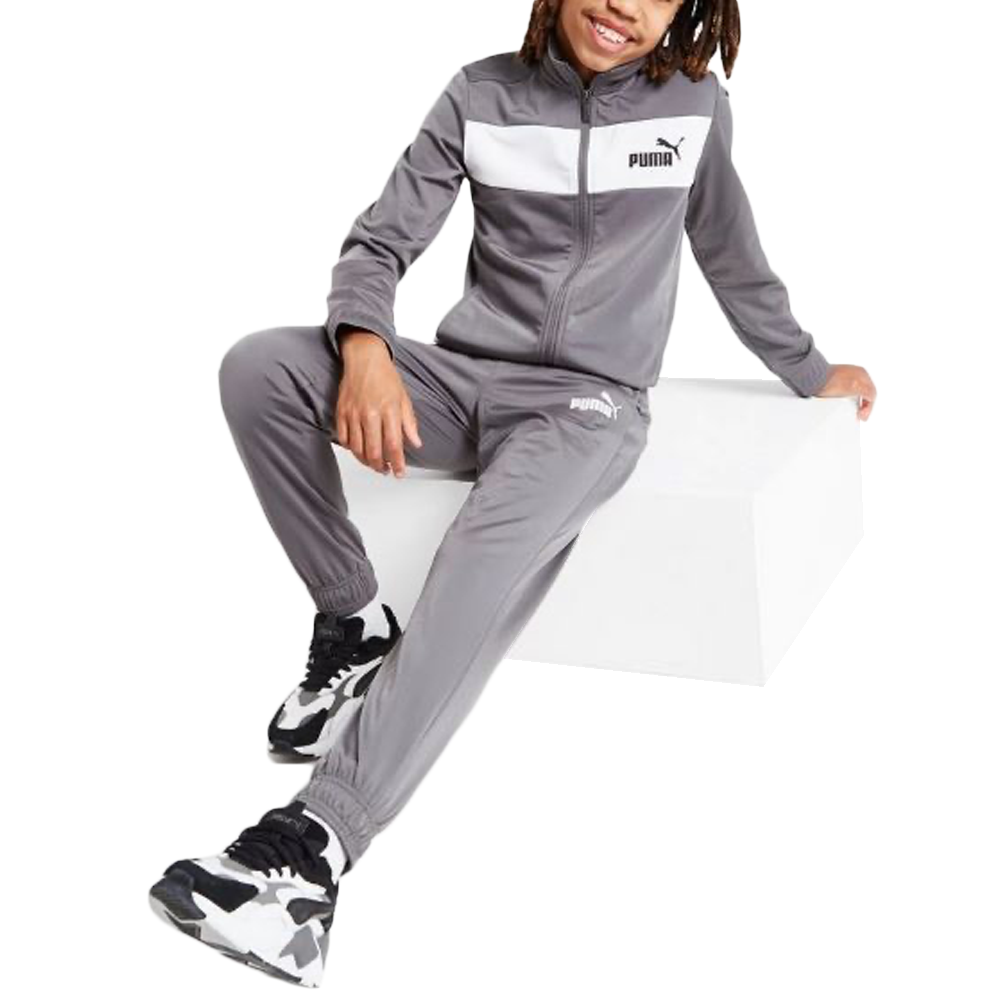 Puma khaki 2024 tracksuit junior